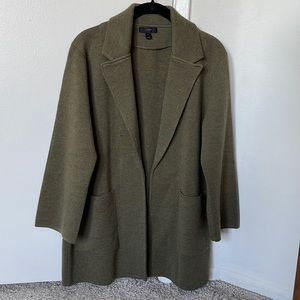 J. Crew Women's Eloise Sweater Blazer M Dark Green